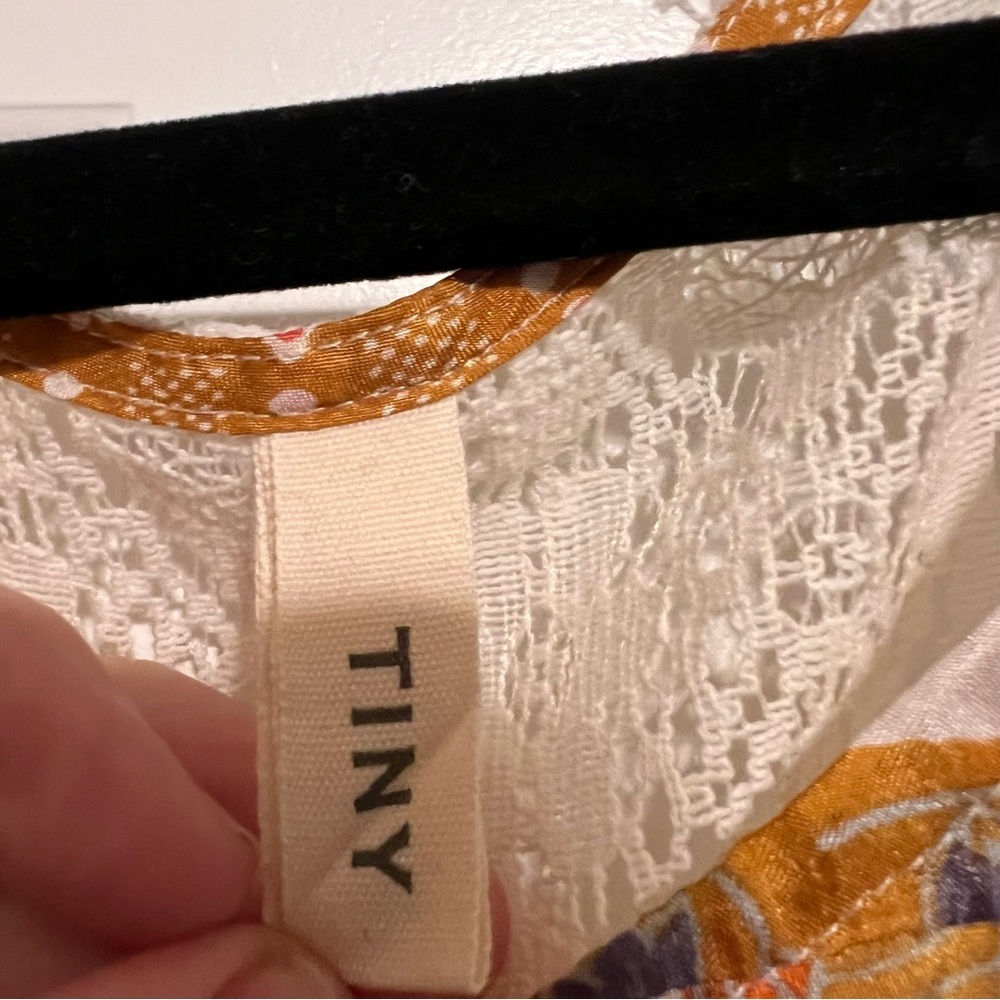 Anthropologie Tiny Floral Tank Top - White and Multicolor - Picture 3 of 6